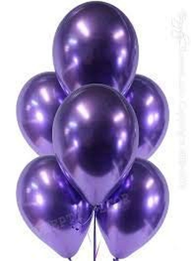 DEEPTI DECOR 100 Pcs Purple Color Latex Super Metallic Hd Balloons 12" Inch Best For Theme Party Decoration,Birthday,Wedding,Anniversary,Office,House Party,Opening Ceremony Party Supplies - Image 5